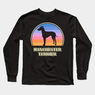 Manchester Terrier Vintage Sunset Dog Long Sleeve T-Shirt